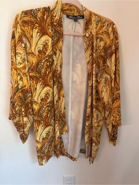 Winter Kate Eden Vintage silk Kimono size M Like New! rare find